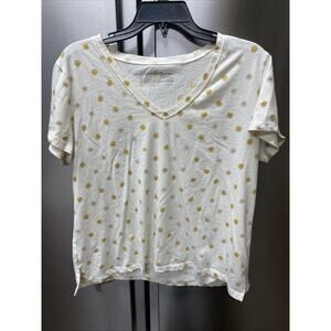 Eddie Bauer Women Short Sleeve V Neck Blouse Size XL